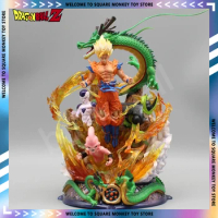 Dragon Ball Son Goku Figure Super Saiyan Son Goku Shenron 21cm Anime Figures Model Pvc Statue Doll Collection Ornament Toy Gift