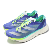 【adidas 愛迪達】競速跑鞋 Adizero Adios Pro 3 M 男鞋 女鞋 藍 回彈 橡膠大底 馬拉松鞋 愛迪達(ID3635)