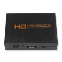 HDMI to DVI Converter Adapter with Optical output and 3.5mm Audio Jack For HDTV Projector PS4 TV BOX