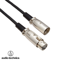 日本鐵三角Audio-Technica麥克風延長線ATL458A/3.0(長3公尺)適用於3PIN XLR-M公頭對接3PIN XLR-F母頭，相容卡儂頭即XLR3
