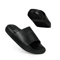 MND Celo Black - Sandal Pria Casual Slide Dewasa Hitam Slop Gaya Kekinian Terbaru Terlaris Murah 42