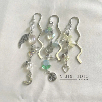 bridgerton inspired coquette beads bookmark ‎₊˚ ・₊ | penanda buku