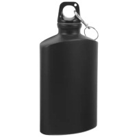 Camping Water Bottle Multi-use Water Canteen Aluminum alloy Military Bottle Outdoor Accessory Black