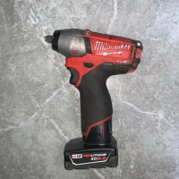 Milwaukee 2454-20 Impact Wrench M12 FUEL 12-Volt Brushless Cordless 3/8 in (Includes 6.0AH lithium battery) second-hand