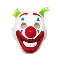 Rambut palsu Halloween, pakaian muka badut, cosplay Halloween, pakaian muka seram