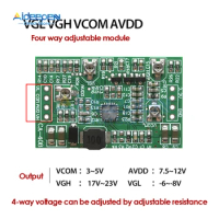 CA-408 CA-508 3.3V 12V 4 Way Adjustable Step-up Module Boost Board Power Supply Board LCD Screen TCON Module
