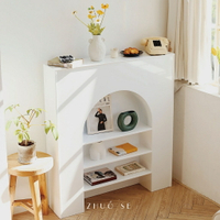 【精選 好物推薦】ZHUOSE法式復古 壁爐 室內 陳列 置物架 北歐白色 簡約 裝飾櫃