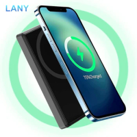 LANY 5000mAh Power Bank Magnetic Wireless Charger Powerbank For iPhone 12 13 14 15 Pro Mini Portable External Battery