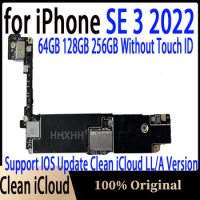Unlocked Motherboard For iPhone SE 3 2022 With / Without Touch ID Logic Board Mainboard With OS system 64/128/256gb