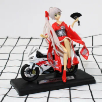 1:18 Yamaha Simulated Alloy motorcycle With base Cake decorations Model toys popular Gift for Sakura dolls Action Figure Toys
