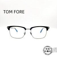 ◆明美鐘錶眼鏡◆TOM FORD/TF5801B 001/眉框鏡架/黑框/光學鏡框