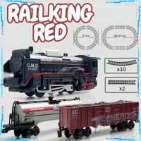 Kereta Api Railking Mainan Red Rel Panjang Kereta Api Mainan Anak Laki Laki Gerbong Lokomotif