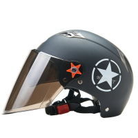 【定制】雙鏡片頭盔電動車摩托車頭盔夏季防曬防風男女頭盔安全帽