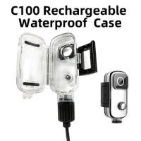 Sjcam Series Action Cam Original Accessories Waterproof Case C100/C100+ While Charging And Recording Anti-fall Protective Shell