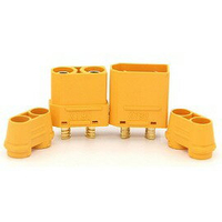 AMASS艾邁斯 XT90H 帶護套低阻值香蕉插頭 / 大電流阻燃動力接頭 /航模車船模專用插頭---公頭. 母頭一對裝(含稅)【佑齊企業 iCmore】