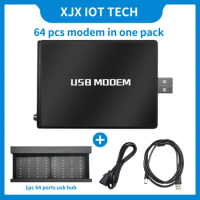 XJX factory new designed EC21-A 4G LTE 64 port bulk sms modem pool customized US 4G network