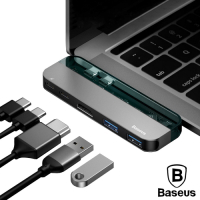 BASEUS倍思 透明系列雙頭Type-C轉Type-C/USB/HDMI影音轉接器