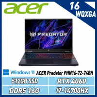 ACER Predator PHN16-72-74BH(i7-14700HX/16G/RTX4060/512G