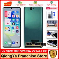 Tested 6.78" 100% Original AMOLED x80 Display For VIVO X80 V2183A V2144 No Frame LCD with Touch Screen Digitizer Assembly Part