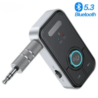5.3 Bluetooth Audio Receiver Car AUX Audio Adapter Receiver Transmitter AUX Wireless Audio Adapter for Car Earphones TV Speakers