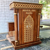 mimbar podium mimbar dudukan