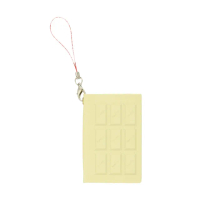 【台隆手創館】福利品 巧克力造型A8筆記本 附吊環(白)
