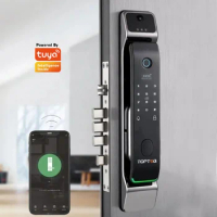 Luxury Grey High Quality 3D Face recognition Smart Lock App Phone Control Fingerprint Smart Home Wifi Tuya Door Lock