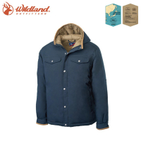 【Wildland 荒野】男 鵝絨防潑水極暖外套《深霧灰》OA62998/羽絨外套(悠遊山水)