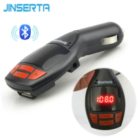 JINSERTA Bluetooth FM Transmitter Modulator USB Car Kit MP3 Player Support USB Flash Drive TF Micro 