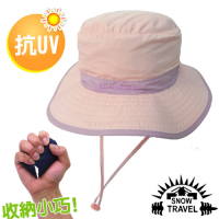 SNOW TRAVEL 抗UV吸濕排汗超輕戶外休閒帽_粉紅/淺紫