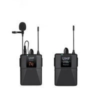 Micfuns UHF Wireless Lavalier Microphone clip Lapel Microphone For Camera Smartphone laptop PC