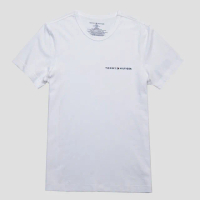 【Tommy Hilfiger】TOMMY 經典印刷文字機能排汗透氣素面短袖T恤 上衣-白色(平輸品)