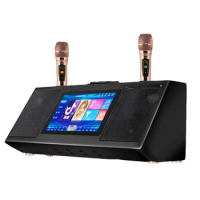 Cheap Karaoke Remote Control Multi-Function Bluetooth Speaker System dj cd Player Wifi Karaoke Player Mini Karaoke with Mic