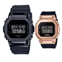 JAM COUPLE CASIO DIGITAL ORIGINAL BLACK & BLACK ROSE GOLD CASIO G-SHOCK GM-5600B-1 GM-S5600PG-1 GSHO