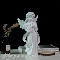 北歐丘比特天使人物擺件翅膀女神雕塑客廳桌面玄關櫥窗裝飾品擺設