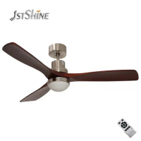 ceiling fan modern 52 inch thin wood blade inverter bldc led ceiling fan with light