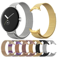 Milanese Loop Strap For Google Pixel Watch 2 No Gaps Metal Breathable Bracelet For Google Pixel Watch 2 Stainless Steel Band