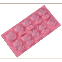 矽膠巧克力蛋糕模具（動物款）（規格：18.5*12.7*2CM） 