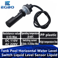 1Pcs Tank Pool Horizontal Water Level Switch Liquid Level Sensor Liquid PP Plastic Ball Float Switch For Arduino