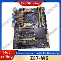 Used motherboard Z87-WS DDR3 32GB support kit Xeon E3-1241 v3 Core i3 i5 i7 processor Intel Z87 HDMI PCI-E 3.0
