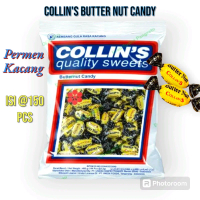 Collins Permen Kacang Sak Besar isi 150 Pcs - Butter nut Candy Rasa Kacang Food Peanut Camilan Perme