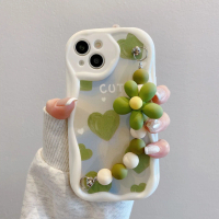 Sarung Telefon Cinta Skrin Penuh, Untuk Apple 16pro, Gelang Bunga Gadis, Tahan Jatuh, Sarung Pelindu