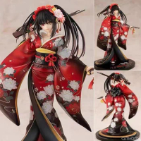 2022 sexy girl 23cm Date A Live Anime Tokisaki Kurumi Action Figure Kimono Lingerie Pistol Figurine Model Doll Gift Shouakuma