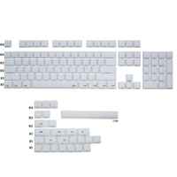 Fog Kermeates Keycap Silk Screen Transparent Keycap OEM Profile 130 Keys For Cherry MX mechanical ke