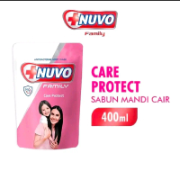 Nuvo Family Care Protect Sabun Mandi Cair Antibacterial 400ml untuk Keluarga 20ML