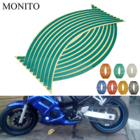 Motorcycle Wheel Sticker Reflective Decals Rim Tape Strip For YAMAHA tdm 900 850 mt125 mt03 mt01 mt 125 03 01 xt660 Accessories