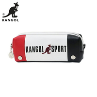 紅色款【日本正版】KANGOL SPORT 皮革 筆袋 鉛筆盒 KANGOL 英國袋鼠 - 080618