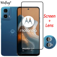 Full Cover Whole Glue Tempered Glass For Motorola Moto G34 Screen Protector For Moto G34 G 34 5G Camera Glass For Moto G34 Glass