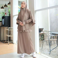 SKY - PRQUEEN | Denay Sporty Muslimah Set 3in1 | Baju Olahraga Wanita Model Rok Celana Hijab | Baju