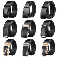 Men's Belt High-end Automatic Buckle PU Leather Belt for Men